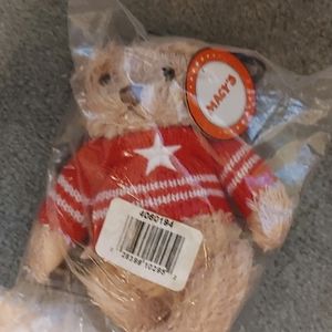 Vintage Macy's Gund Teddy bear ornament, collectible NEW